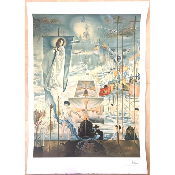 Lithograph Salvador Dali ‘The Dream Of Columbus’ Limited Edition Signed Original - Picture 2 of 11